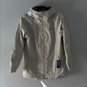 Columbia Light Tan Hooded Jacket